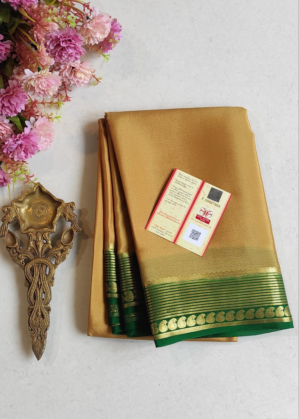 Mysore Crepe Silk Sarees - Trendy Borders