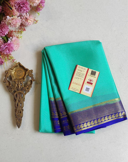 Mysore Crepe Silk Sarees - Trendy Borders