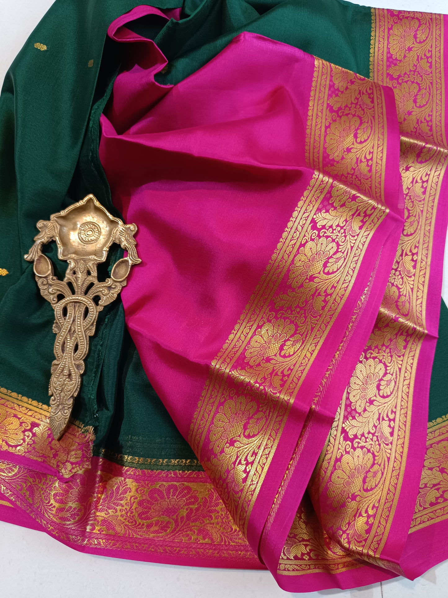 Mysore Crepe Silk Sarees - All Over Butta