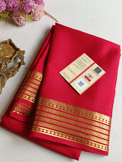 Mysore Crepe Silk Sarees - Self Colors (Light)