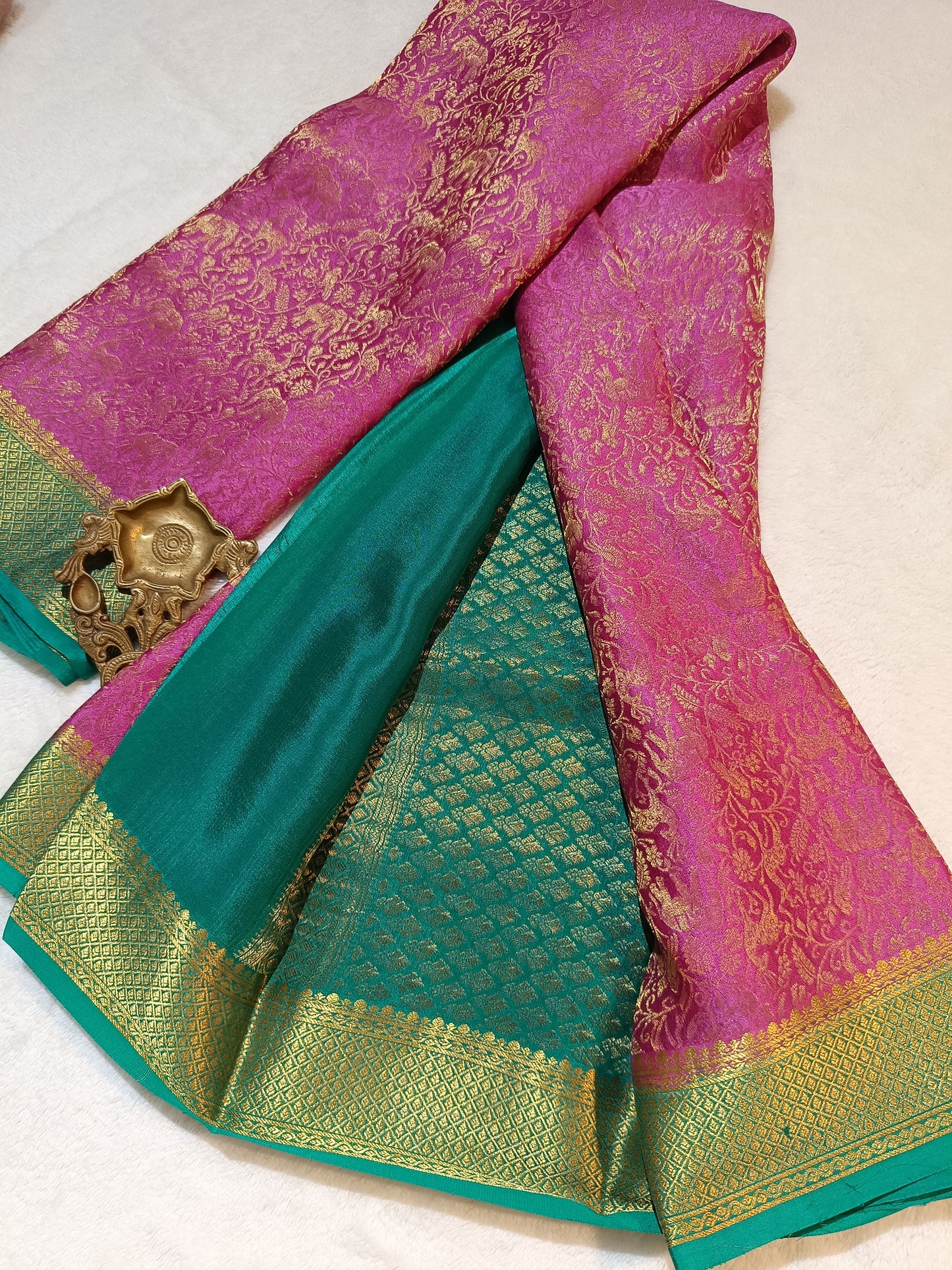 Mysore Crepe Silk Sarees - Brocade