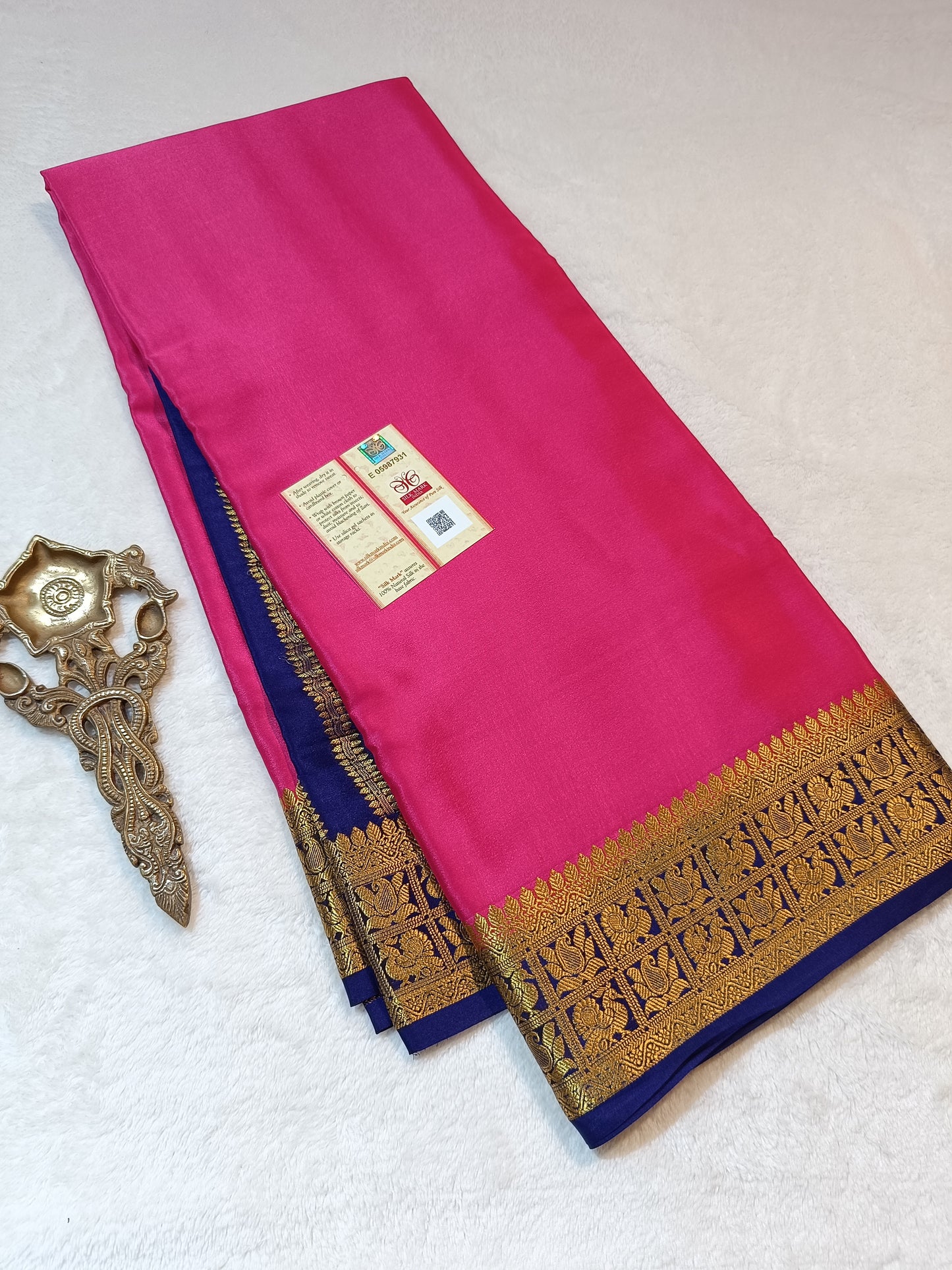 Mysore Crepe Silk Sarees - Rich Pallu