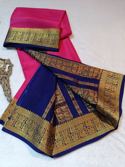 Mysore Crepe Silk Sarees - Rich Pallu