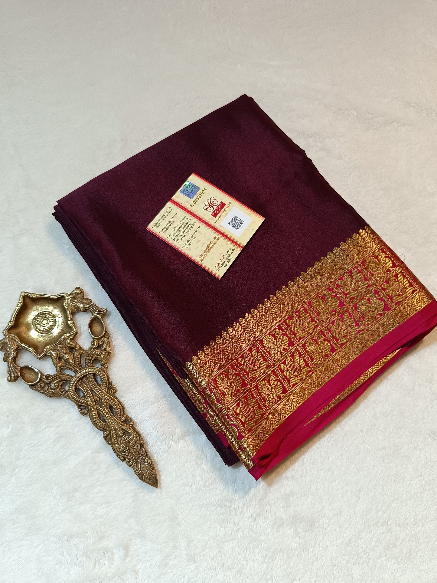 Mysore Crepe Silk Sarees - Rich Pallu