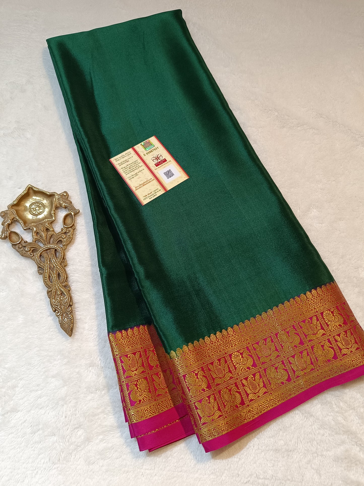 Mysore Crepe Silk Sarees - Rich Pallu