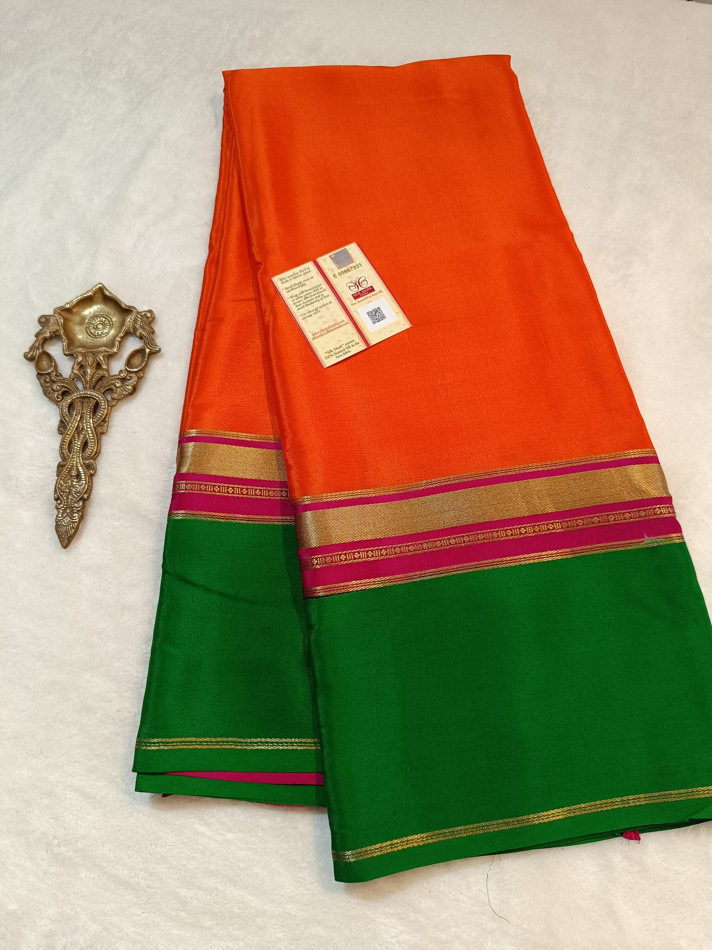 Mysore Crepe Silk Sarees - Tri Colour Series