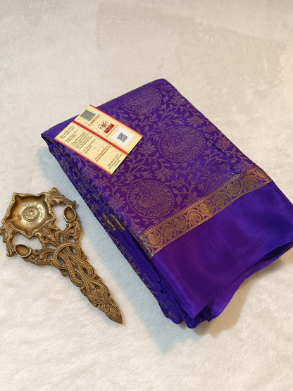 Mysore Wrinkle Crepe Sarees - Brocade